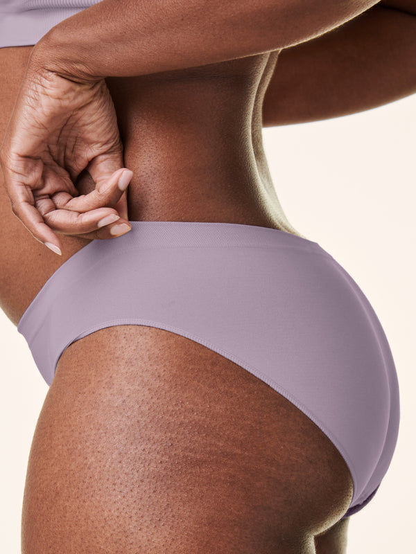 Bravado Designs Mid-Rise Seamless Underwear Grey Orchid