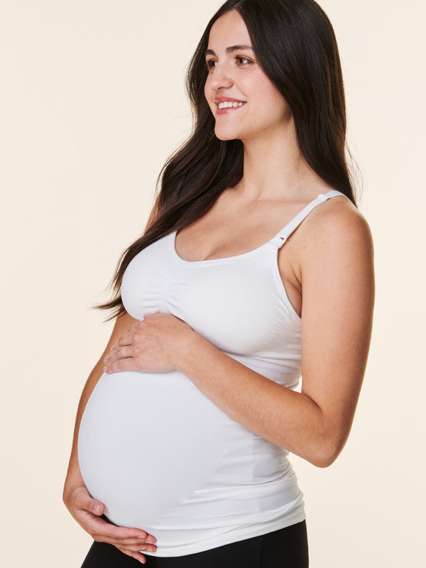 Bravado Designs New Basics Slimming Maternity & Nursing Cami White