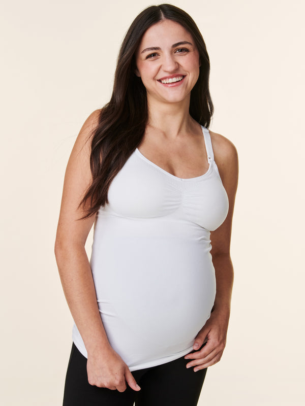 bravado designs New Basics Slimming Maternity & Nursing Cami White