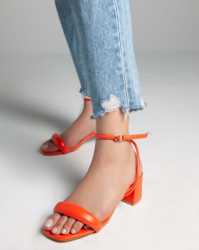 Bree Ankle Strap - Sandals - Orange
