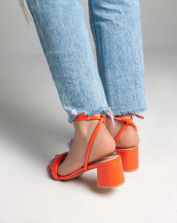 Bree Ankle Strap - Sandals - Orange