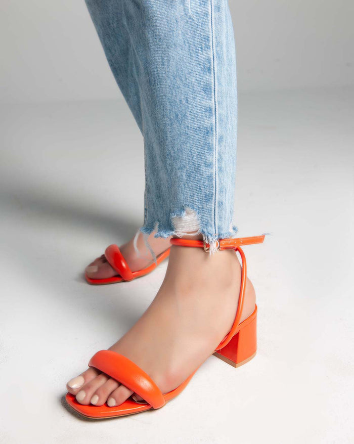 Bree Ankle Strap - Sandals - Orange