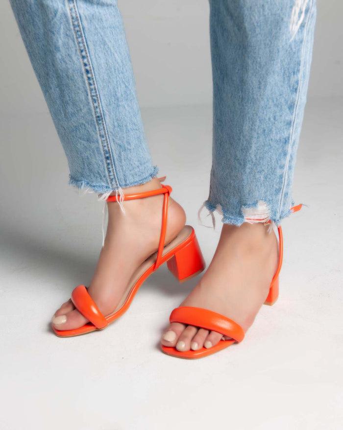 bree Ankle Strap - Sandals - Orange