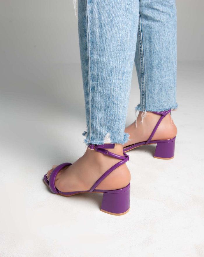 Bree Ankle Strap - Sandals - Purple