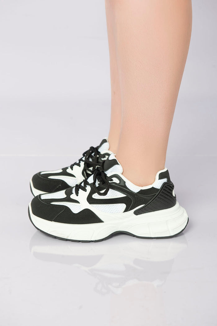 bree Athletic Edge Performance Sneaker - Black