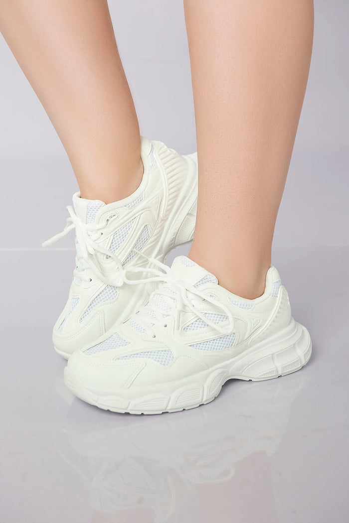 Bree Athletic Edge Performance Sneaker - White