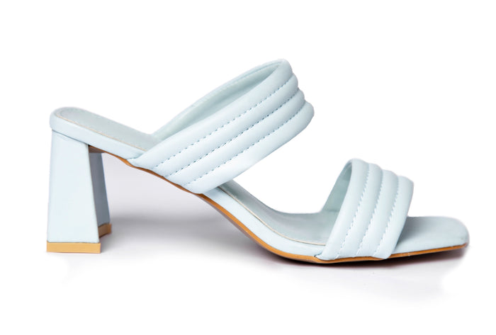 Bree BAMBI Strap Chunky Heels - Sandal Heels - Blue