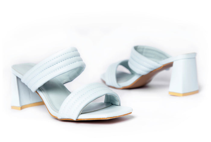 Bree BAMBI Strap Chunky Heels - Sandal Heels - Blue