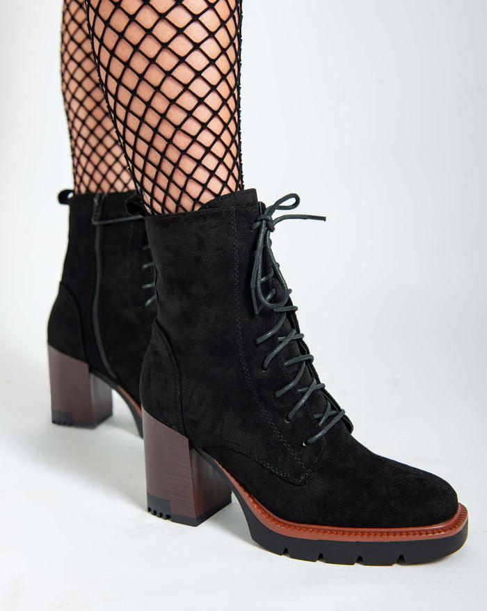 bree Block heel booties - Black