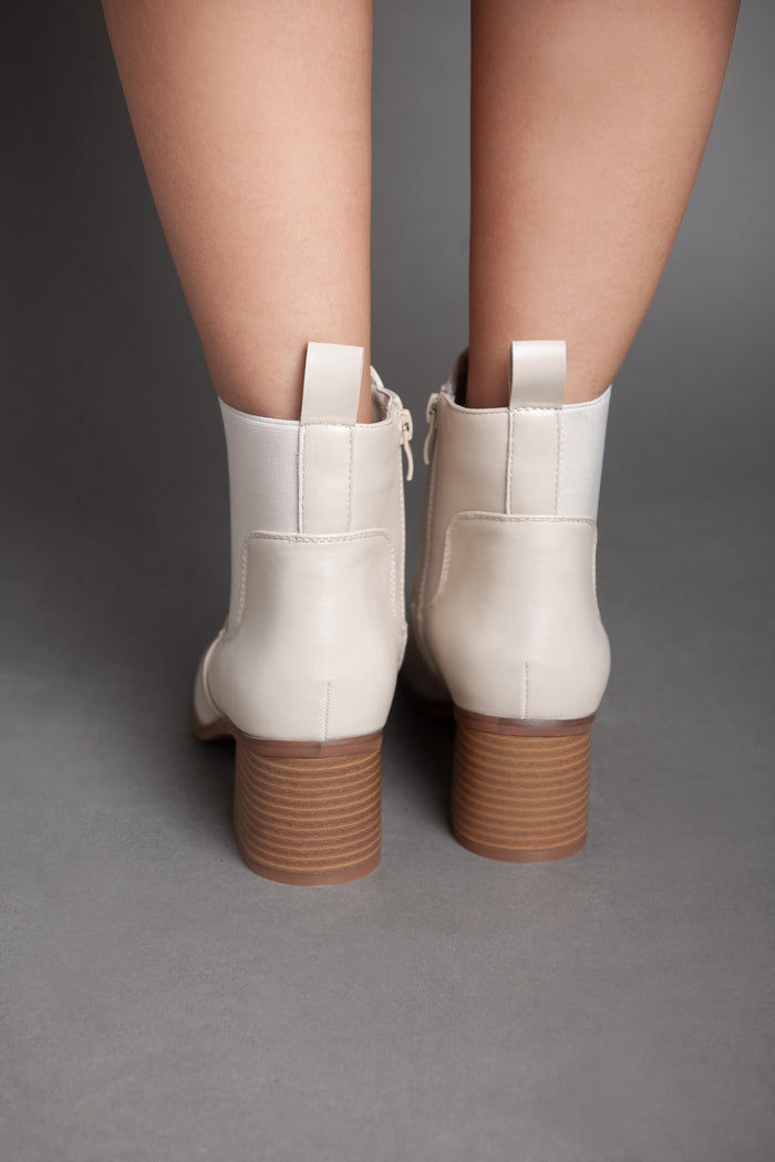 Bree Classic Ankle Boot - Beige