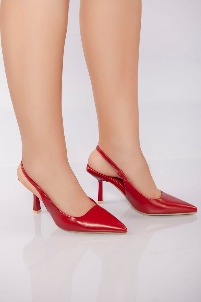 Bree Classic V-Cut Heel - Red