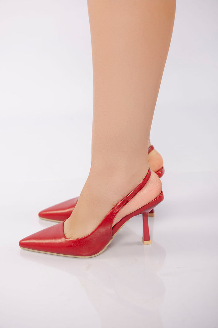 bree Classic V-Cut Heel - Red