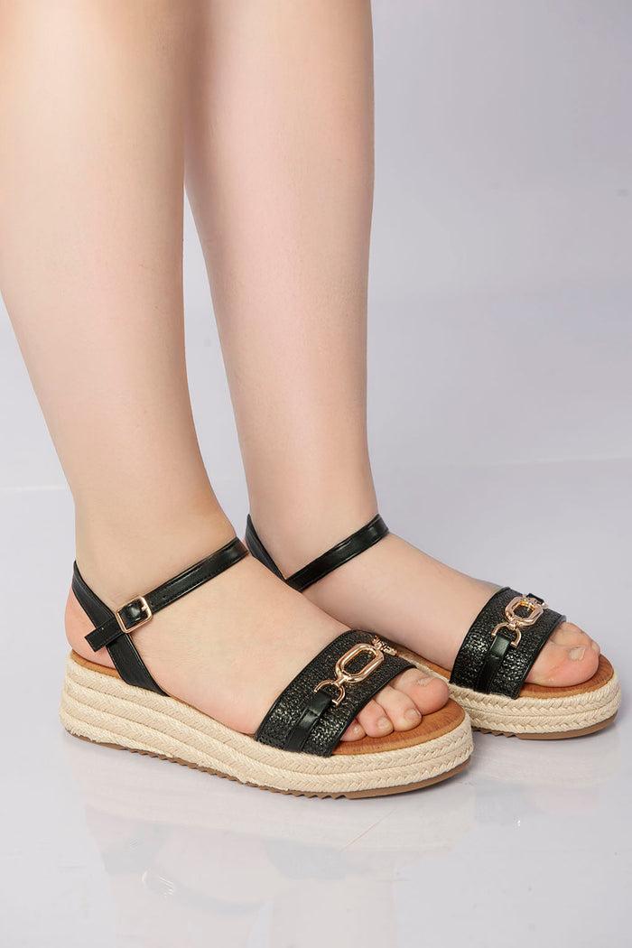 Bree Coastal Luxe Flatform - Black
