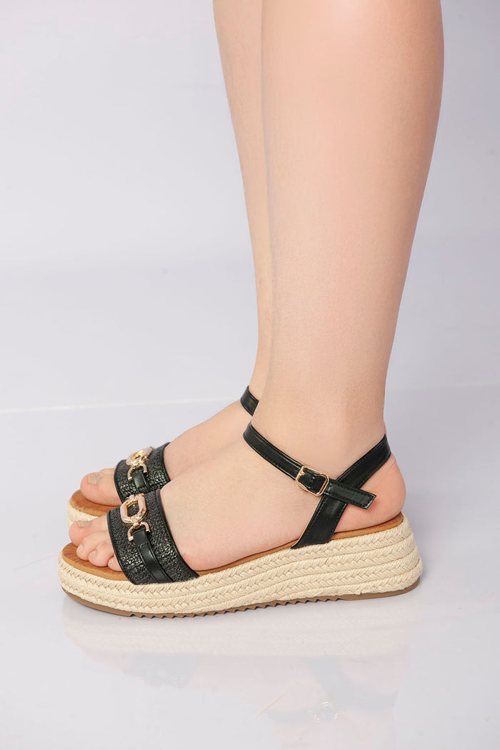 bree Coastal Luxe Flatform - Black