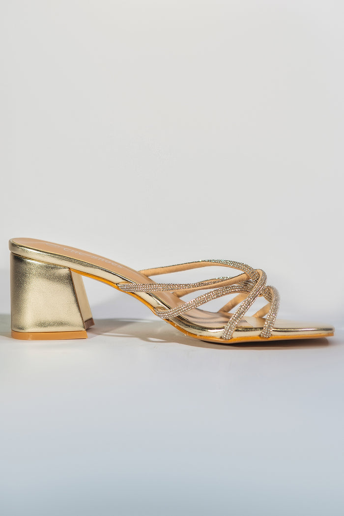 Bree Entangled Heels - Gold
