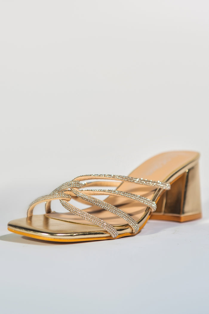 Bree Entangled Heels - Gold