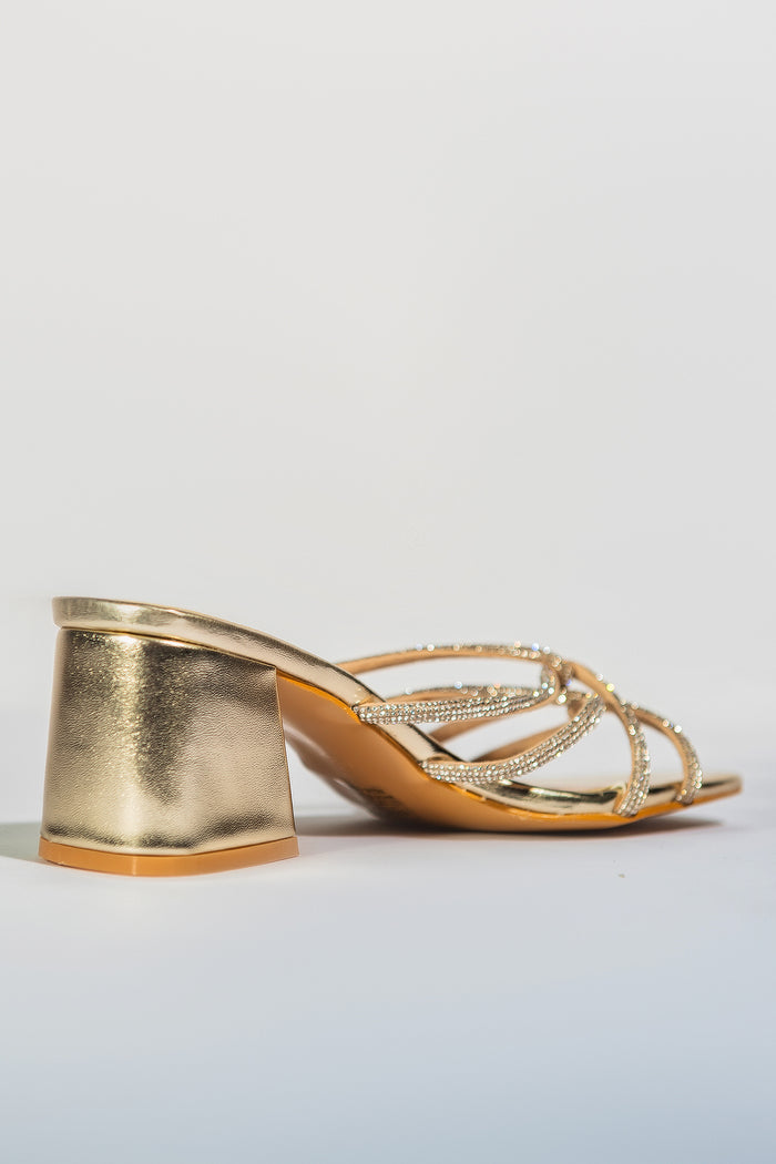 Bree Entangled Heels - Gold