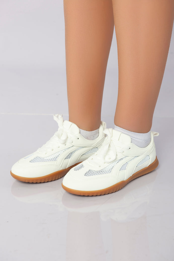Bree Flex Mesh Sneakers - White