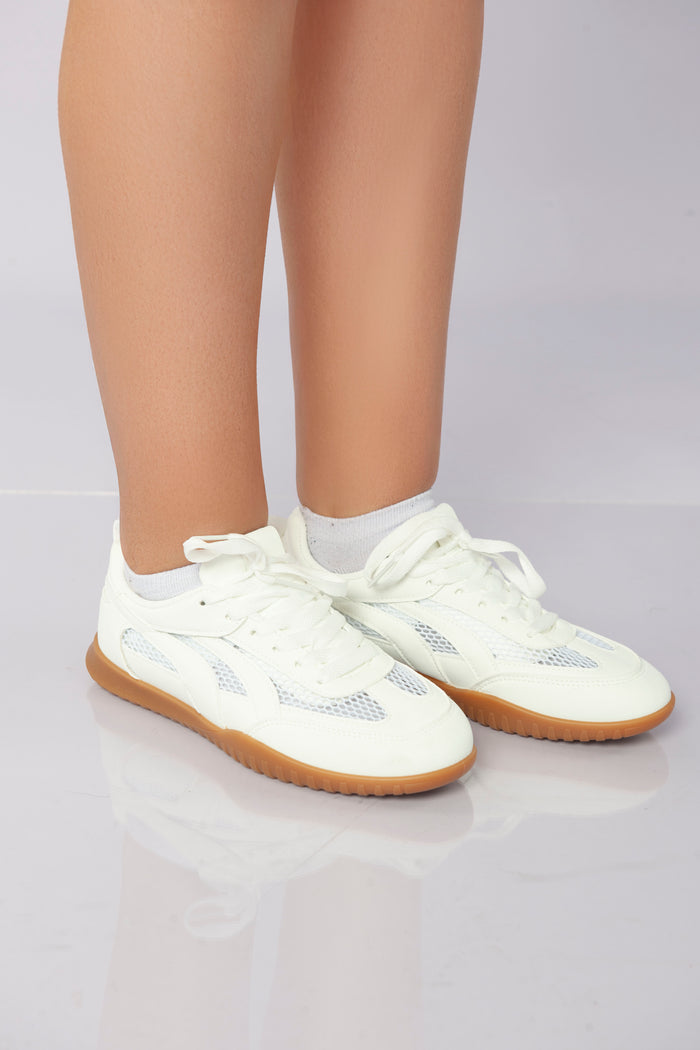 Bree Flex Mesh Sneakers - White