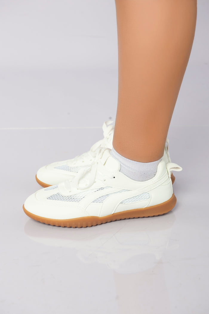 bree Flex Mesh Sneakers - White