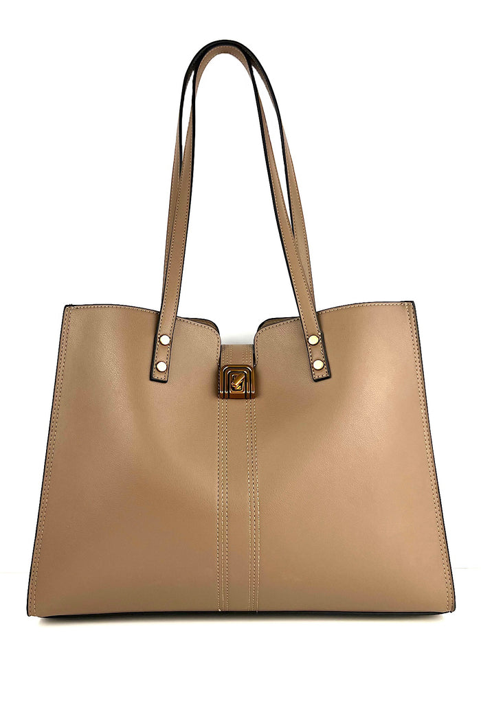 Bree Golden Lock Classic Hand Bag