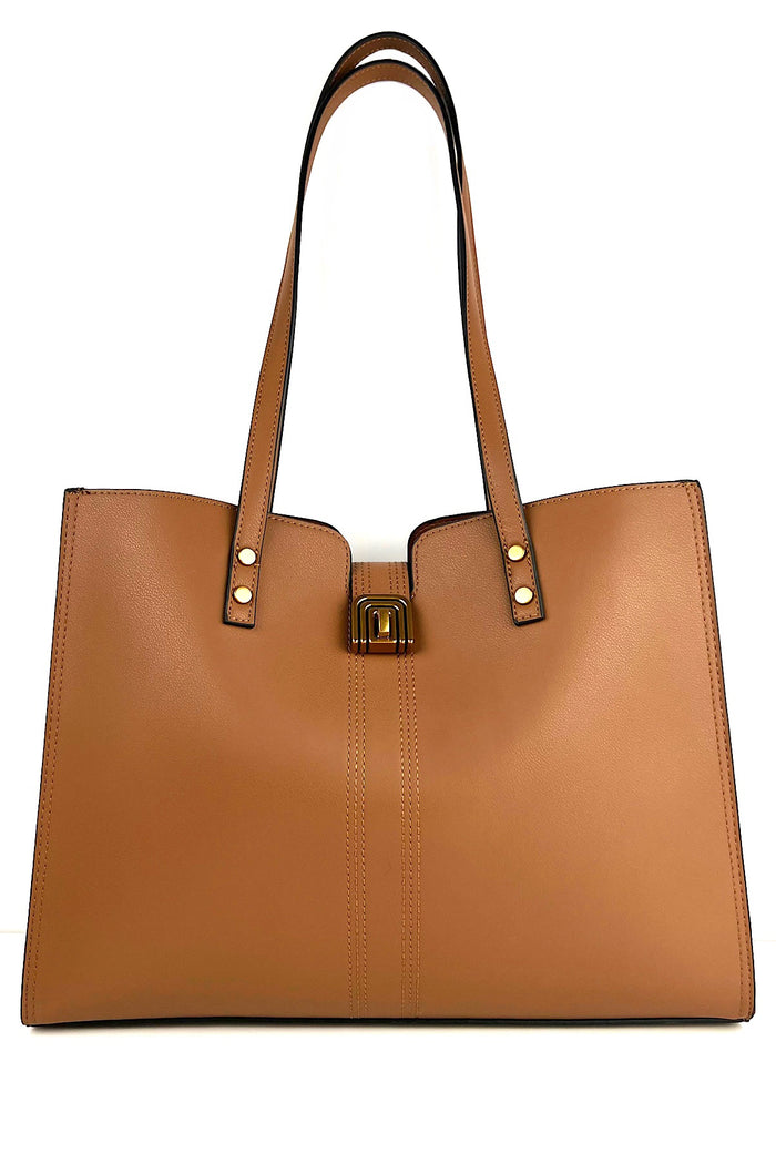 Bree Golden Lock Classic Hand Bag