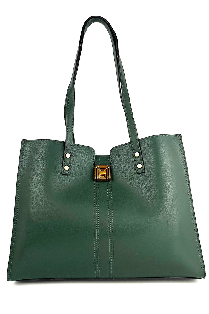 bree Golden Lock Classic Hand Bag