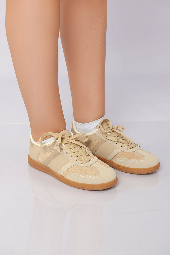 Bree Heritage Court Lace-Up - Khaki