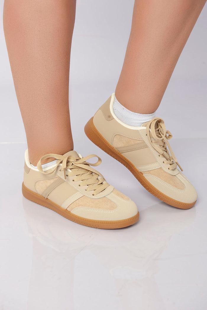 Bree Heritage Court Lace-Up - Khaki