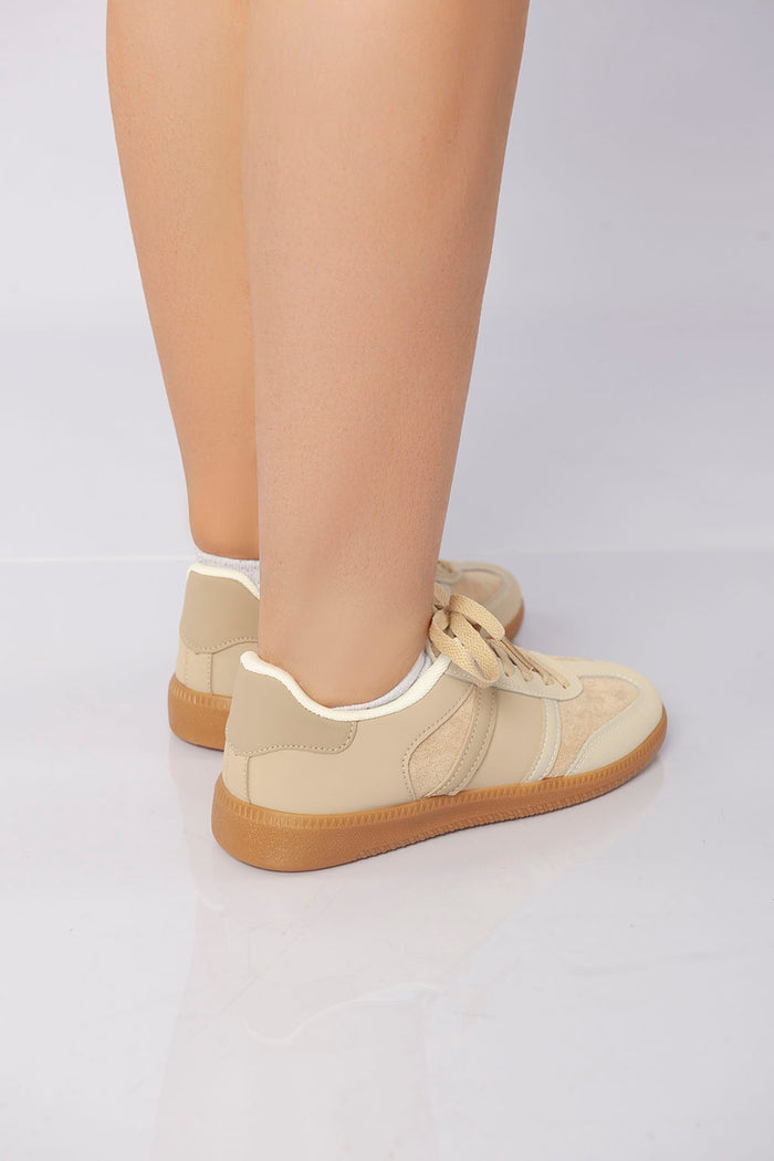 Bree Heritage Court Lace-Up - Khaki