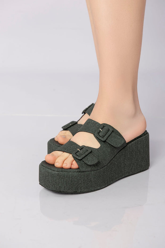 Bree Highstep Double Strap - Black