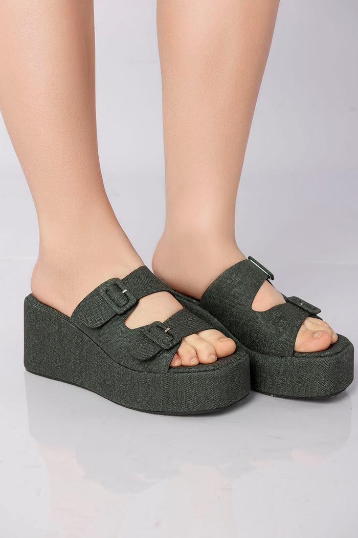 Bree Highstep Double Strap - Black