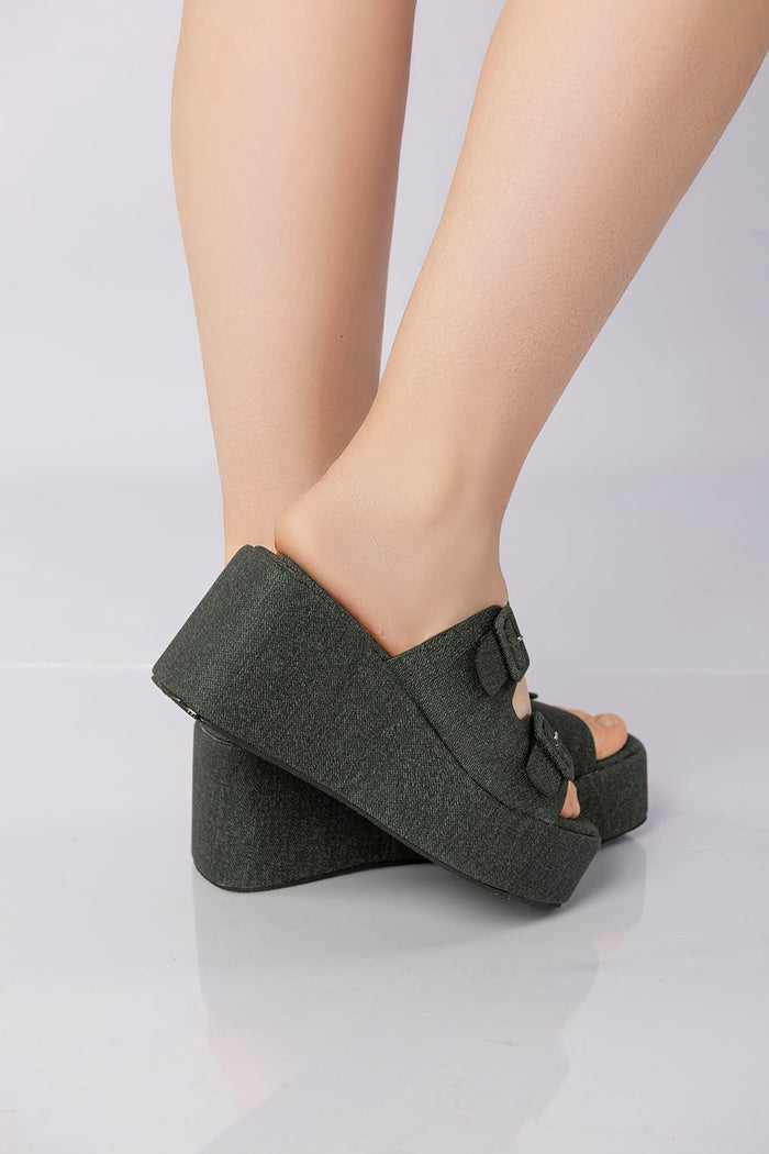 Bree Highstep Double Strap - Black