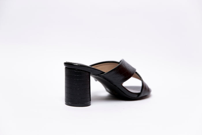 Bree Holographic Cross Strap - Mules