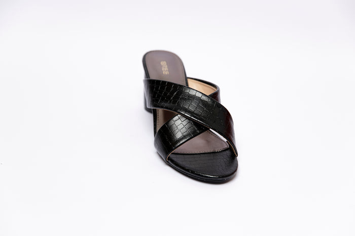 bree Holographic Cross Strap - Mules
