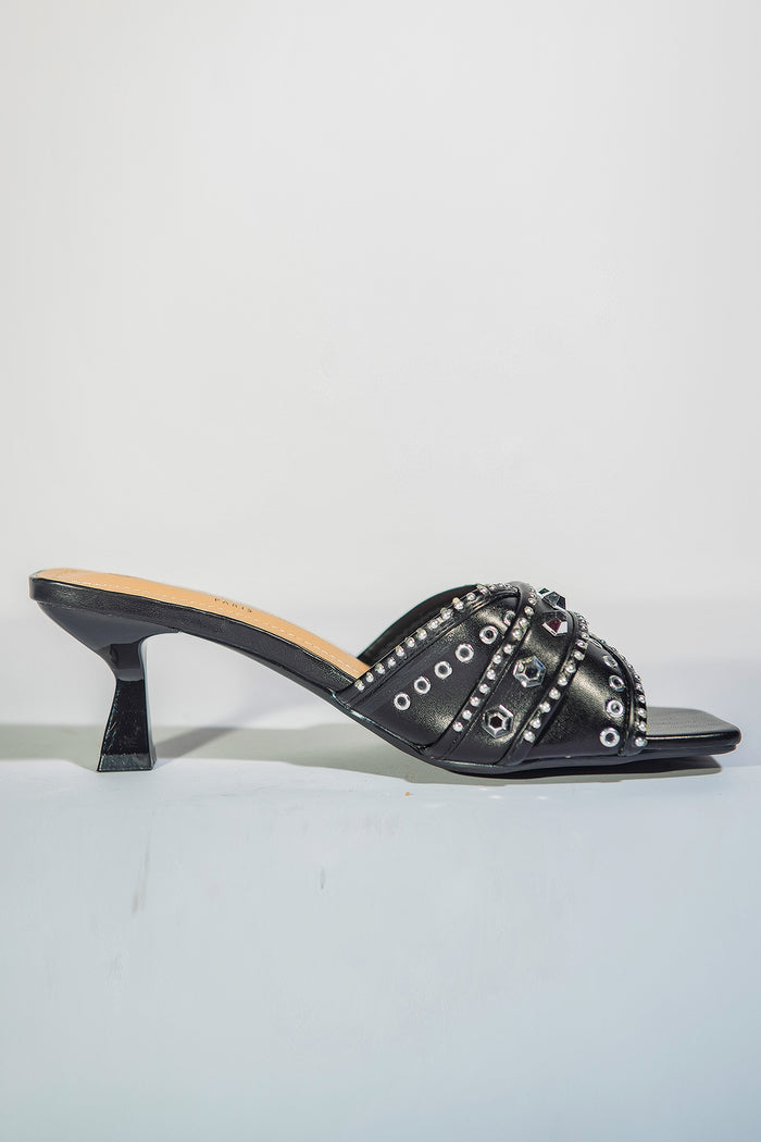Bree Jewels Heels - Black