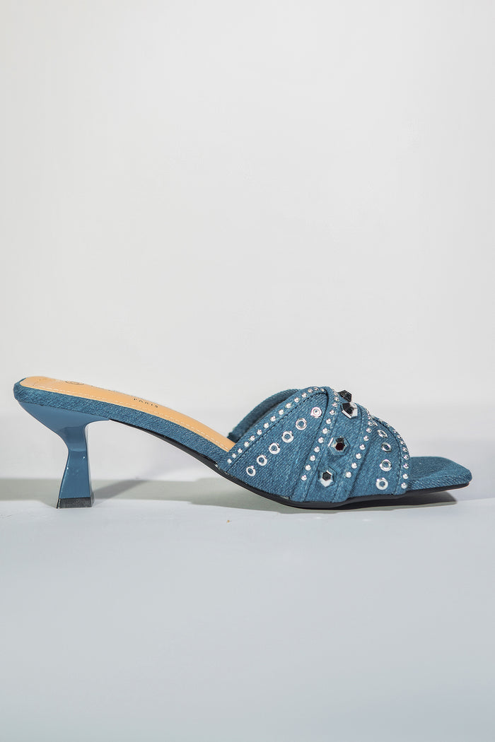 Bree Jewels Heels - Dark Blue