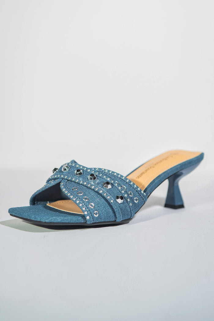 Bree Jewels Heels - Dark Blue