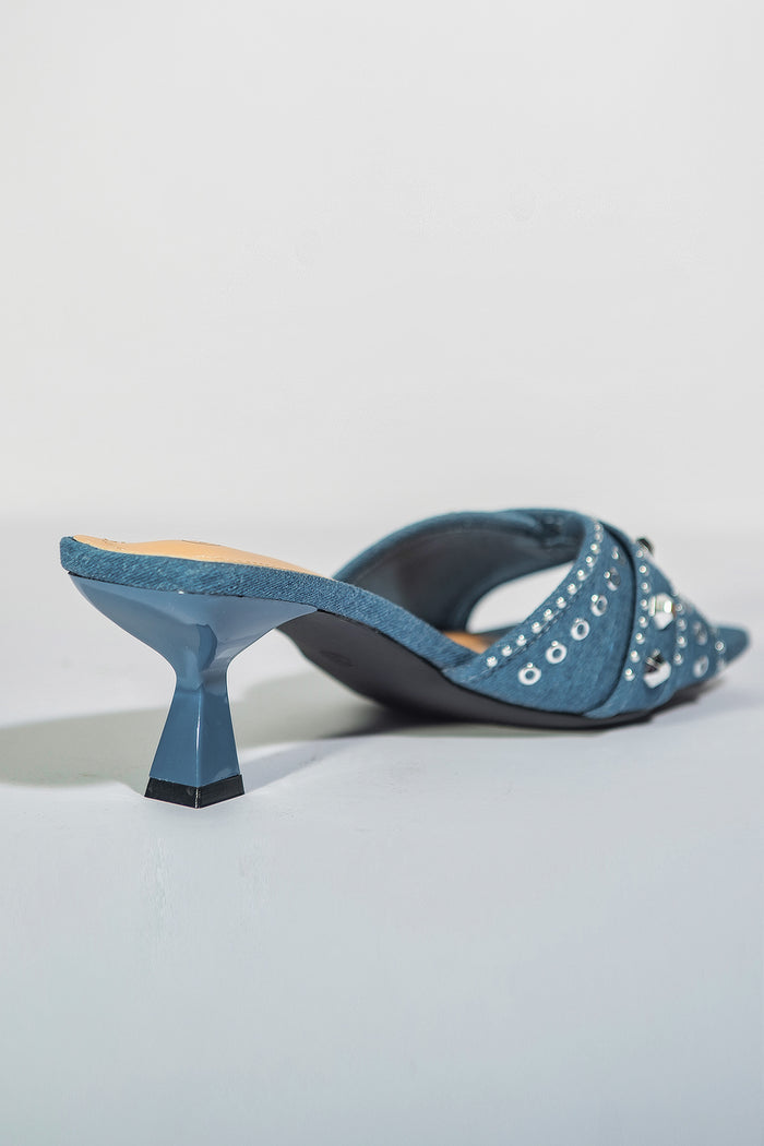 Bree Jewels Heels - Dark Blue