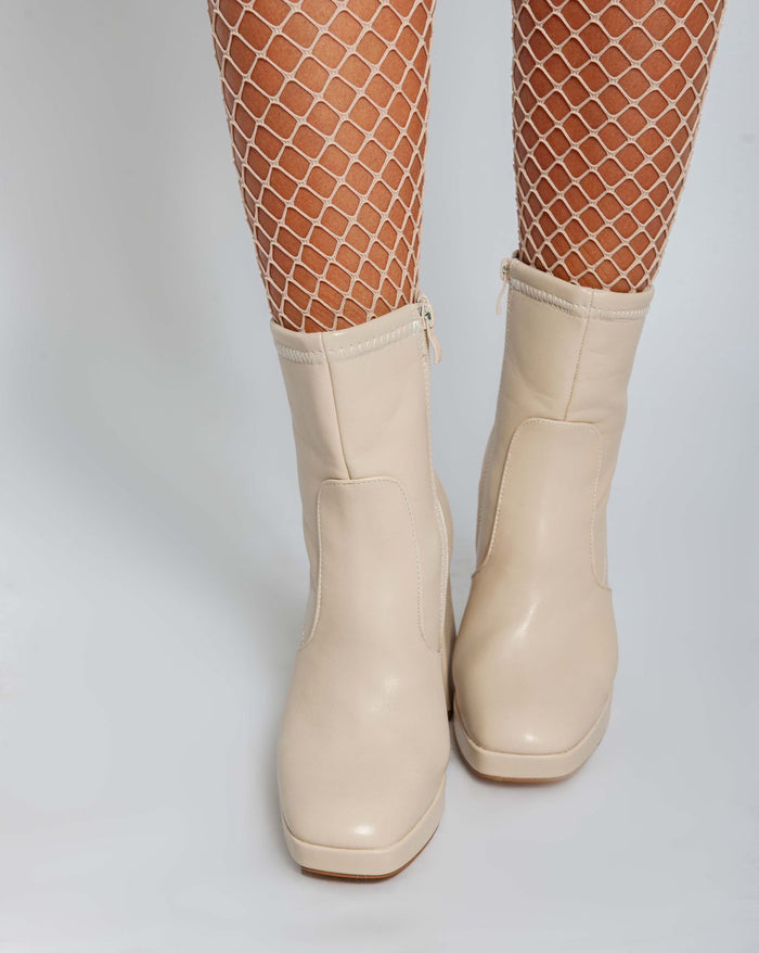 Bree Jonathan Half Boot - Beige