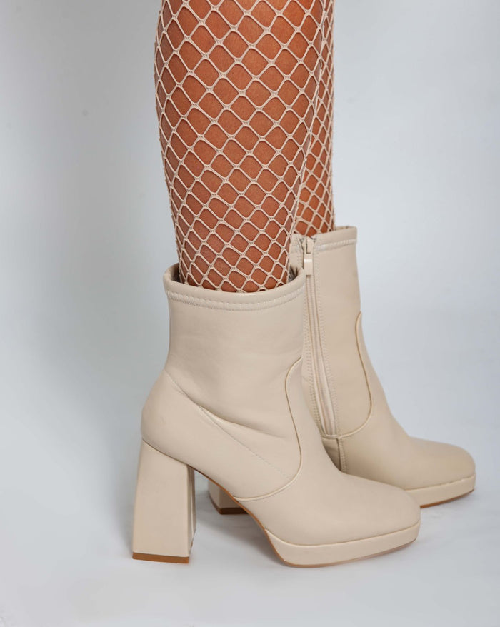bree Jonathan Half Boot - Beige