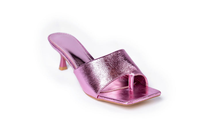 bree Logan Metallic mules - Sandal Heels