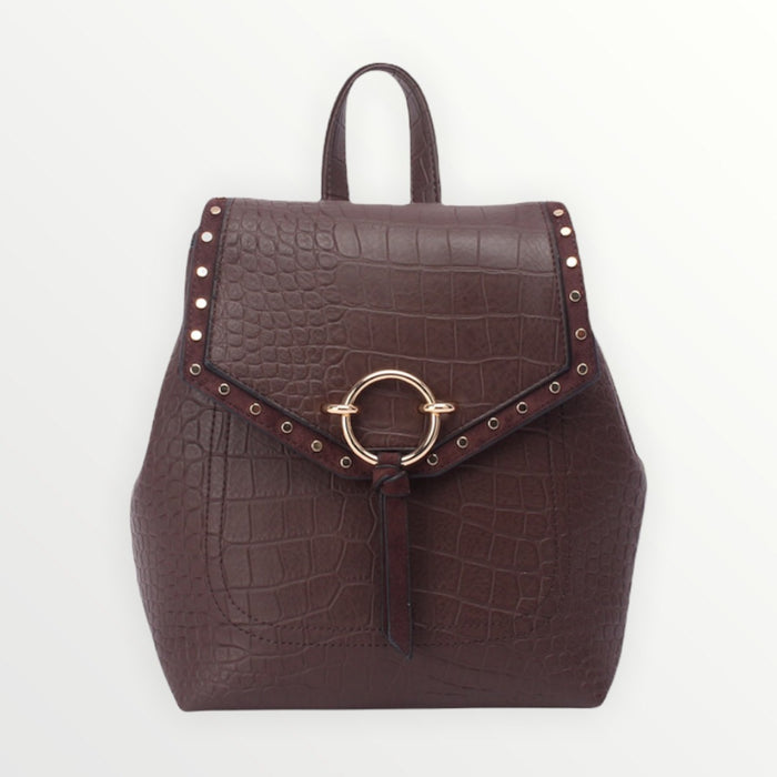 bree Luna leather backpack - Brown