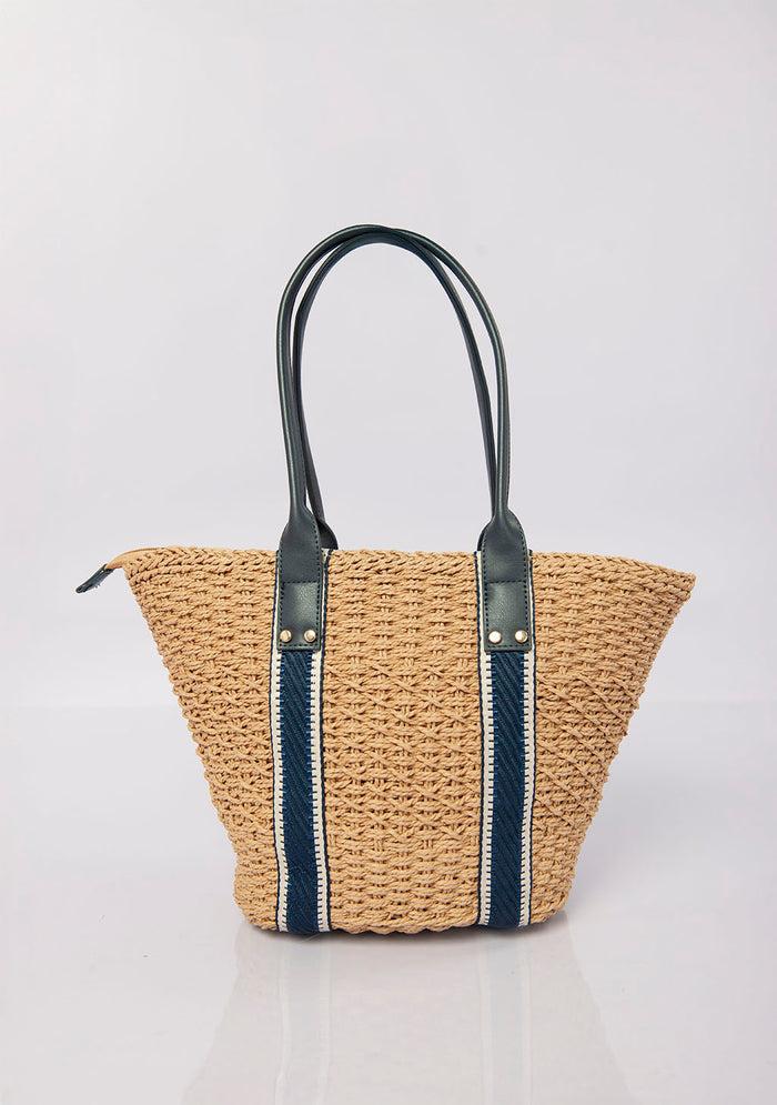 Bree Palm Grove Carryall - Blue