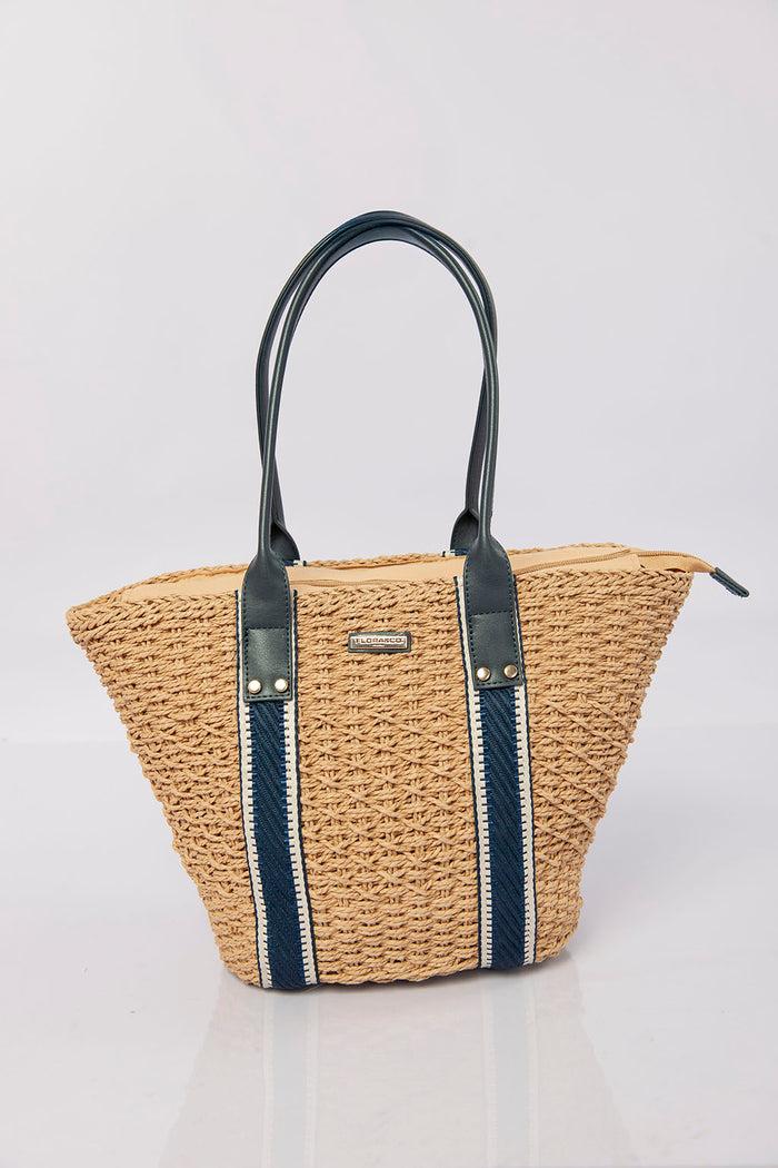 bree Palm Grove Carryall - Blue