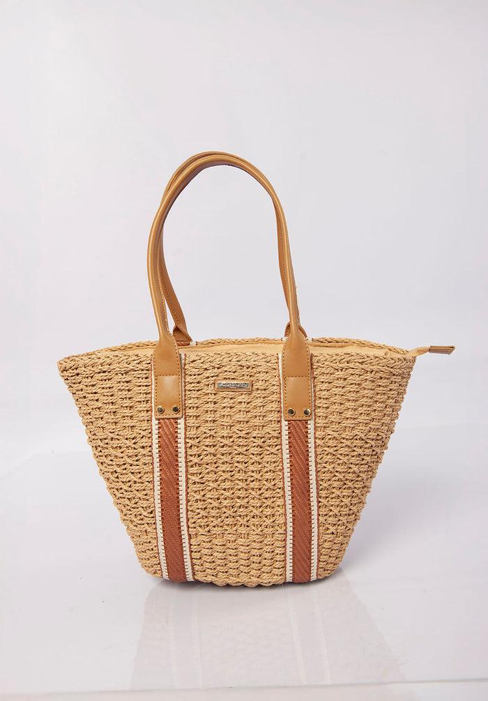 Bree Palm Grove Carryall - Camel