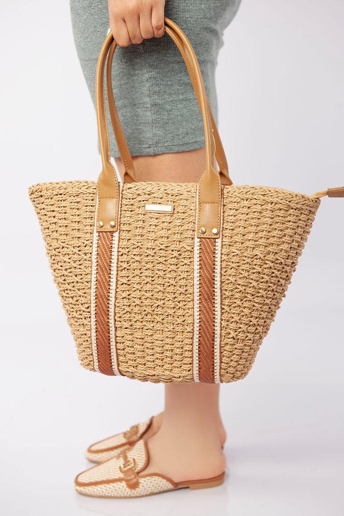 bree Palm Grove Carryall - Camel
