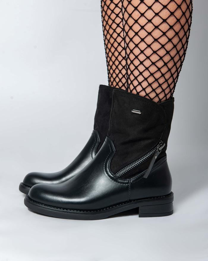 Bree Rieker Chunky Ankle Boots - Black