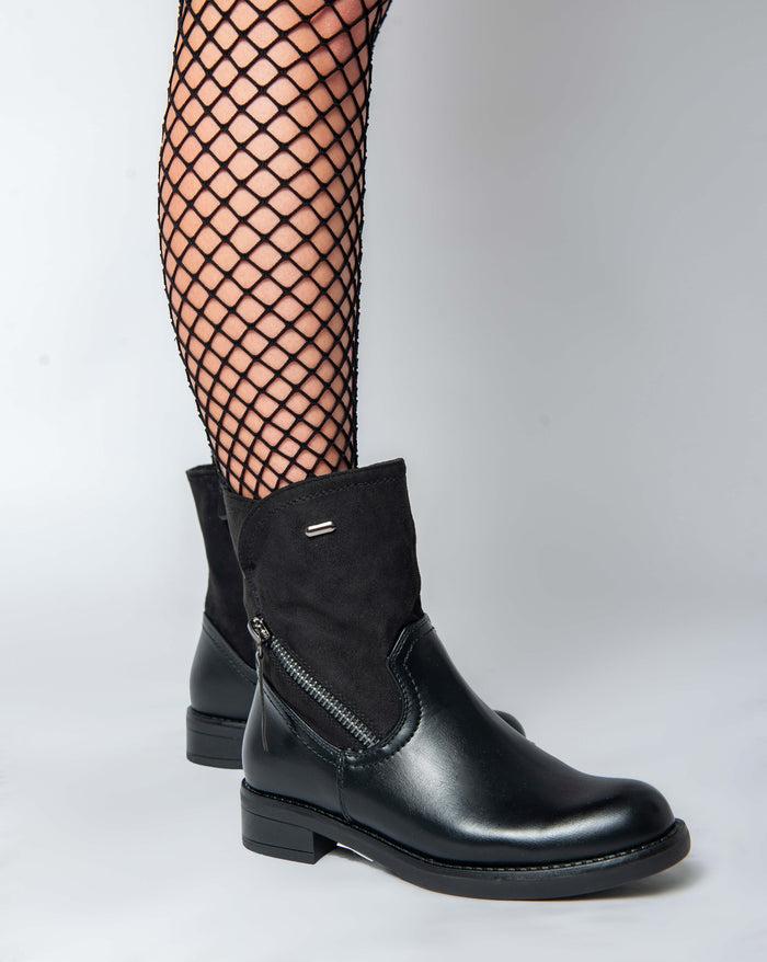 Bree Rieker Chunky Ankle Boots - Black