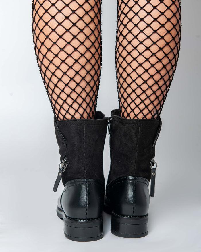 Bree Rieker Chunky Ankle Boots - Black